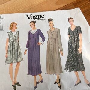 Vintage Vogue 1833 Maternity Pattern - size 20-22-24 - uncut